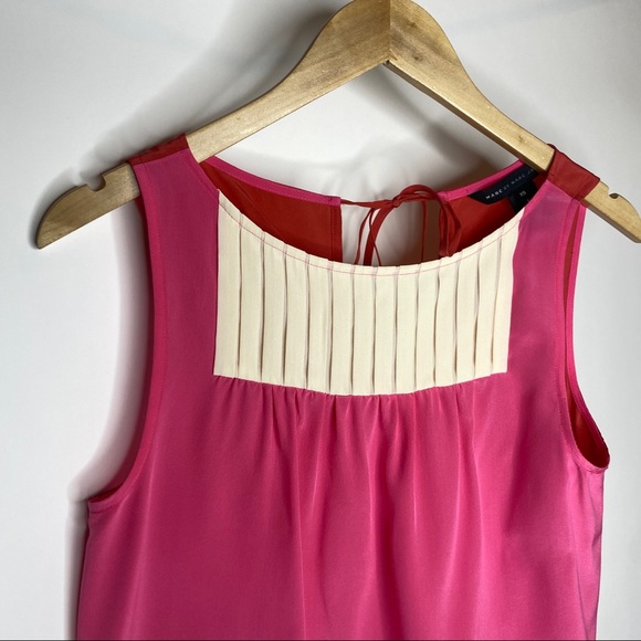 Marc by Marc Jacobs Silk Colorblock Sleeveless Blouse XS - Picture 3 of 9